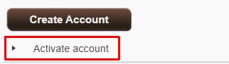 activate account activation confirmation shown enter code