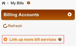 click “Link up more bill services available on MyGovHK”