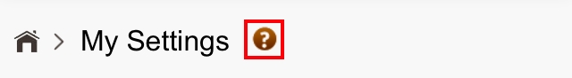 click the question mark icon